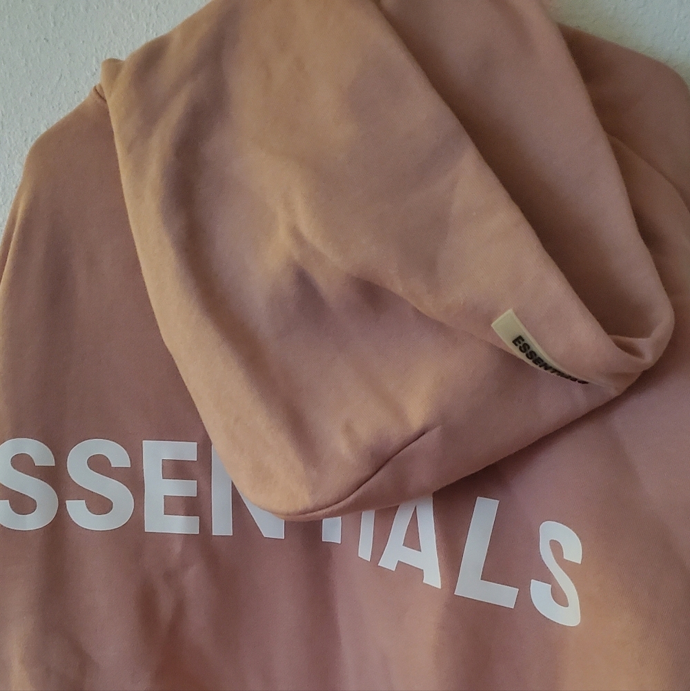 Fear Of God Essentials Pink Hoodie FW19 - Picture 3 of 4
